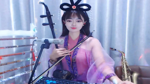 美女主播刘子夏二胡演奏倩女幽魂经典之作