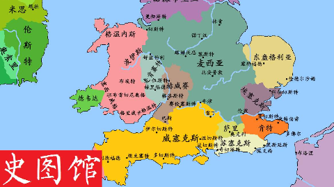 【史图馆】盎格鲁撒克逊历史地图