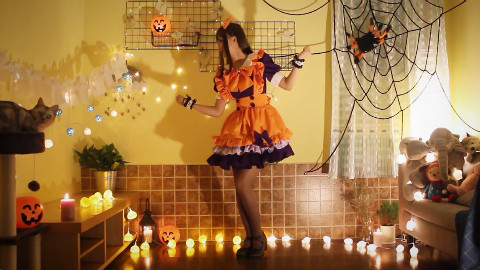 啊飘 Happy Halloween 女仆装长发回归