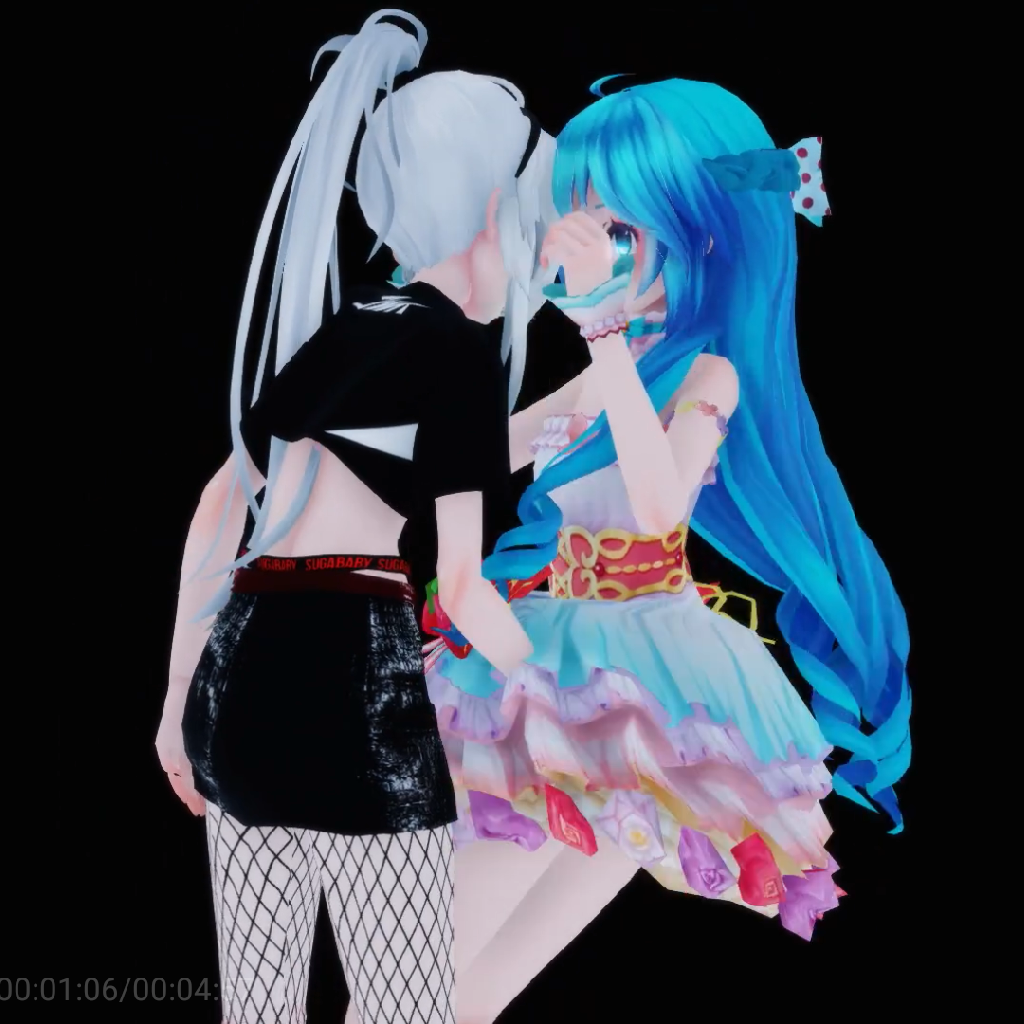 【mmd】炎炎夏日,海岸边的泳装,你顶得住吗~弱音 围观的初音