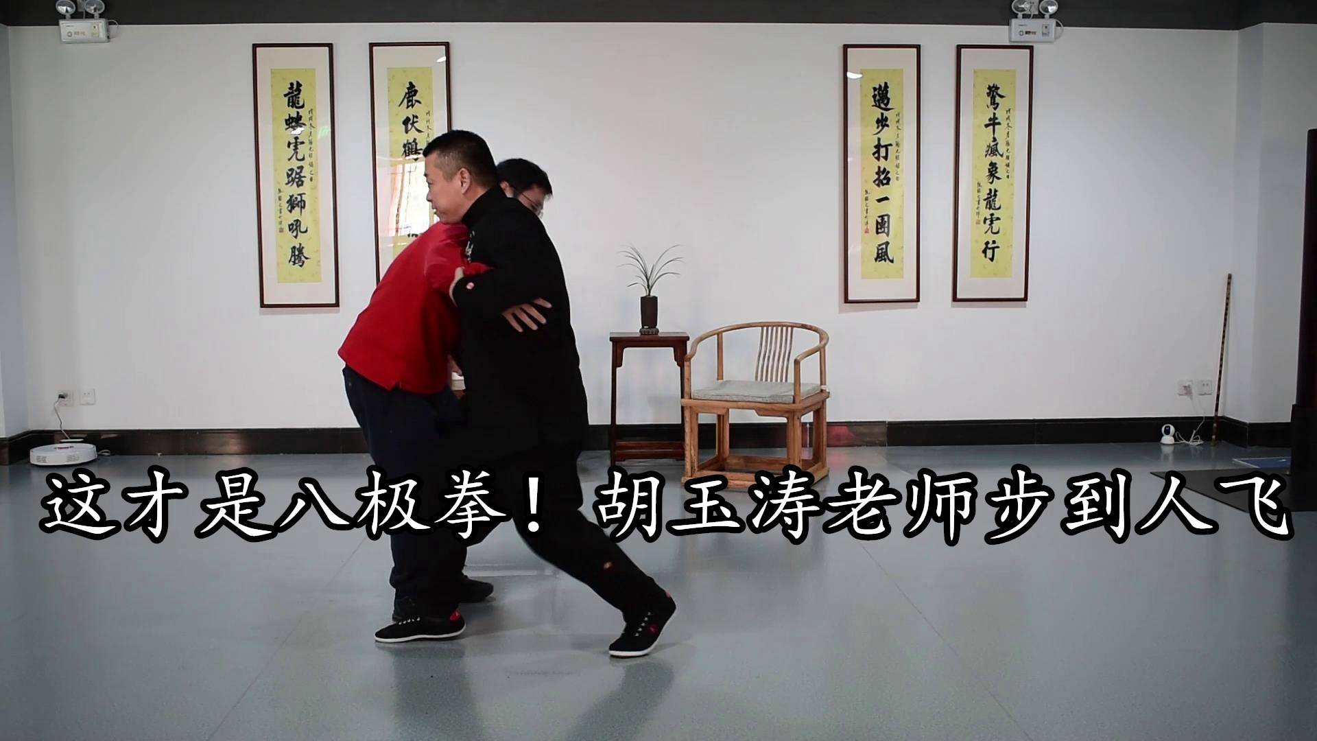 这才是八极拳!胡玉涛老师步到人飞,武术实战的真实演示