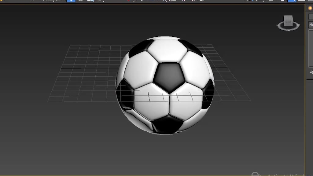 【3d建模】3dmax制作足球模型,建模初学者教程,零基础建模
