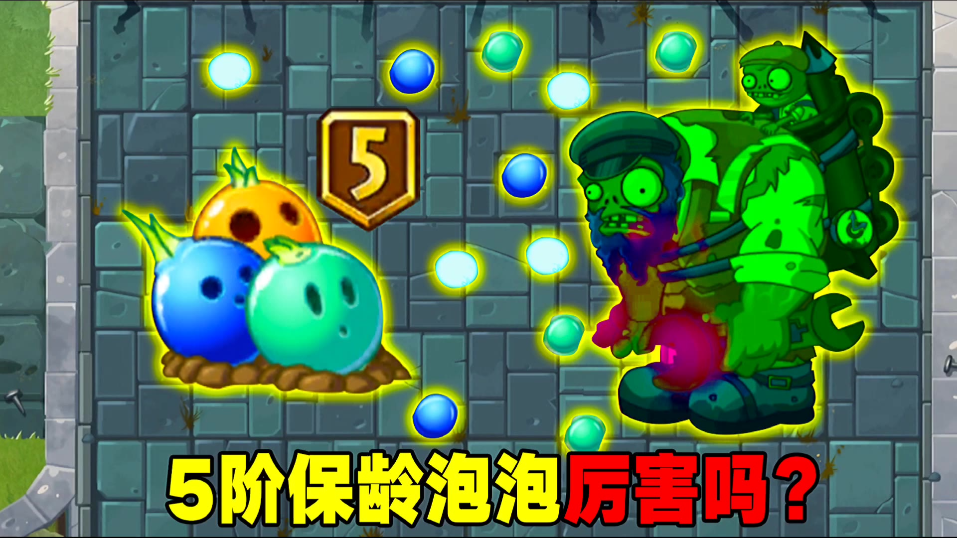 pvz2:5阶保龄泡泡到手,他的泡泡有多厉害?