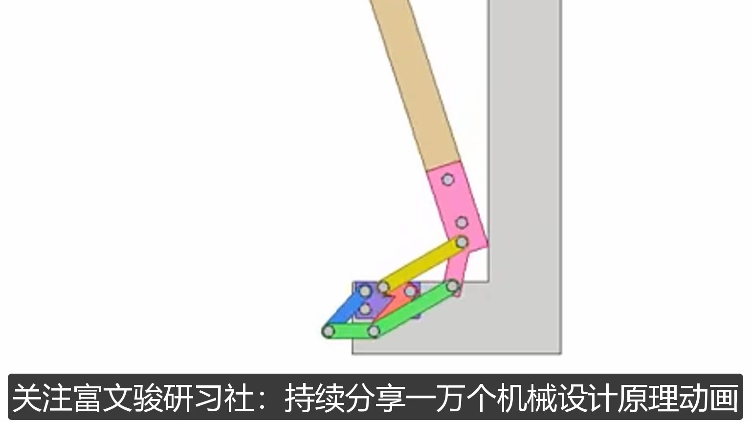 分享一万个机械动作原理设计图之49:90度翻转机构-机械非标设计