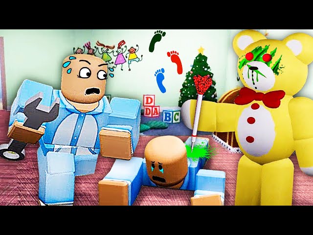 roblox逃離玩具熊 媽媽走後玩具熊活了追著雙胞胎跑 屌德斯阿波兔