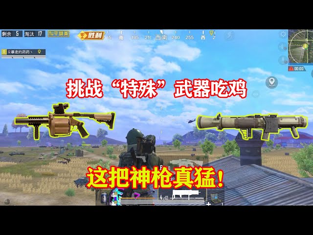 peace elite: 挑战火力对决2.0特殊武器吃鸡,大家要忘记上一期的意外呐!【暴走的小药】