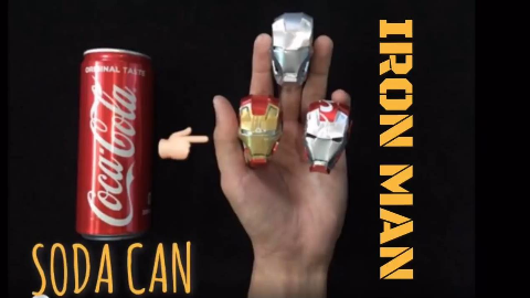 易拉罐手工帝:大神教你做钢铁侠头像