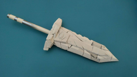 风之伊:用泡沫做一把迷你世界的能量剑,简单结构重组