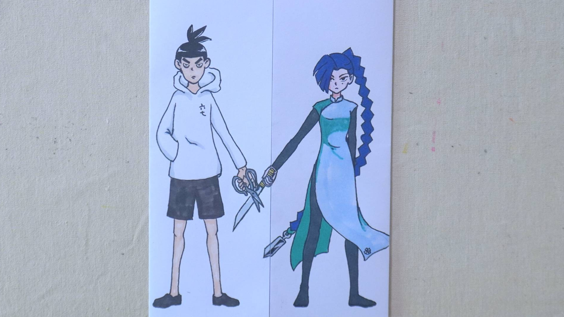 假如刺客伍六七与梅花十三结婚,他们女儿会是怎样?趣味脑洞漫画