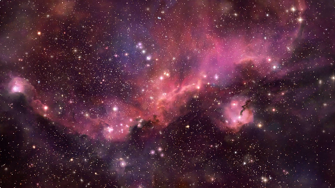 唯美星云!欧洲南方天文台拍到一只粉色"海鸥"遨游银河