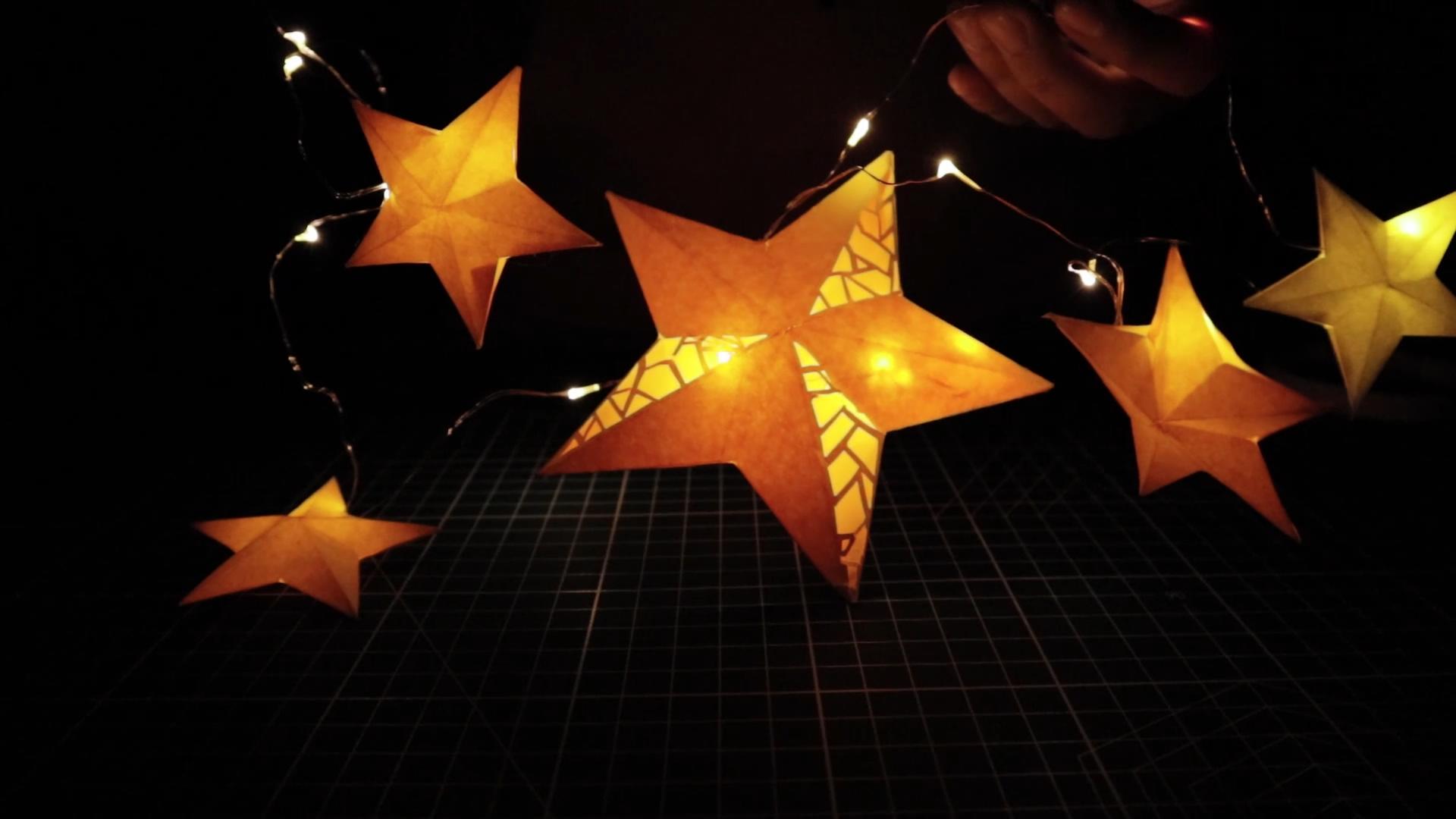 【手工灯】4步学会做星星灯,超仙ins风手残党福利