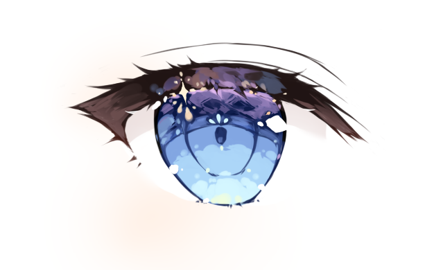【绘画教程】通透眼睛的简单小教程(讲解含糊不清orz)