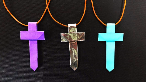 十字架折纸教程图解图片