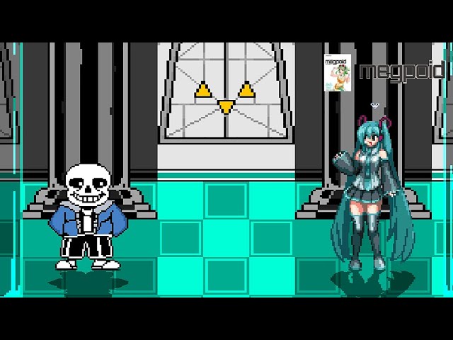 undertale sans (杉斯) vs miku hatsune (初音未来) | mugen无限格斗