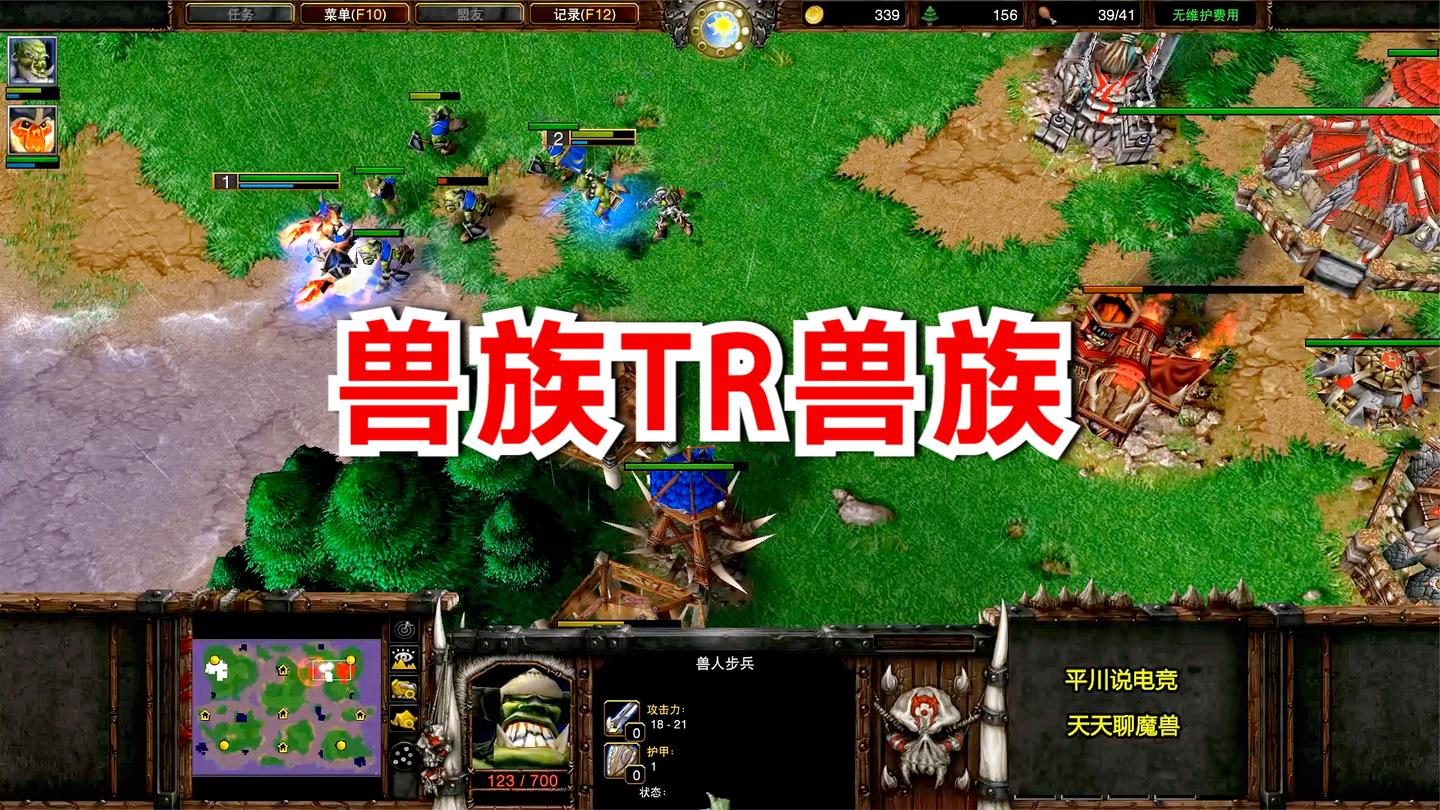 兽族用火魔塔, 欧洲打法有点刚, 一语不合就TR! 魔兽争霸对战