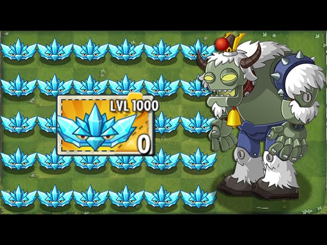 every plant level 1000 power-up!in plants vs zombies