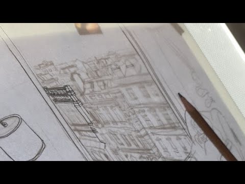 i draw,you do your work with the sound of my pencil