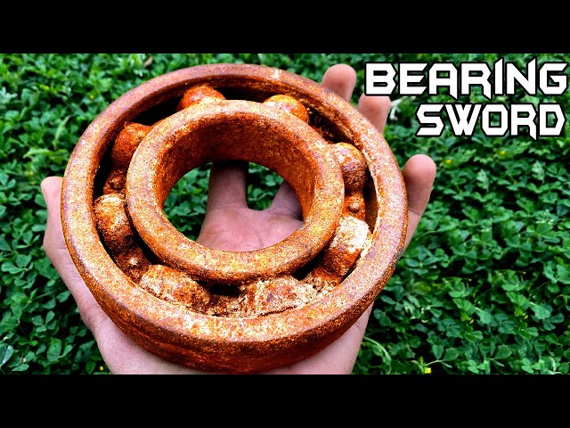 rusty bearing forged into a pretty & sharp sword