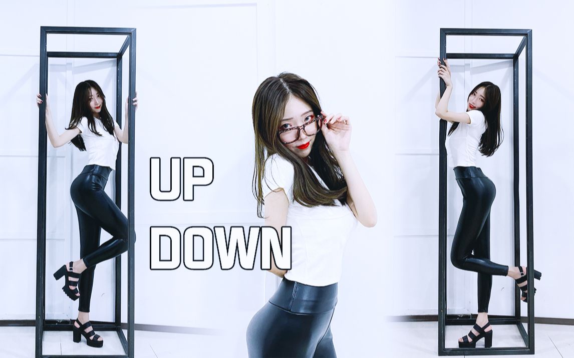 【P2竖】性感辣妹皮裤挑战最魅惑骨盆舞EXID-上下《UP&DOWN》【轩哥】