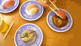 【吃货老外】去日本的自助寿司餐厅吃(抽)寿(扭)司(蛋)!