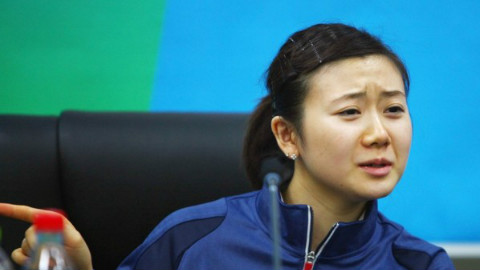 福原爱里约秀十级东北话 绕口令神应对记者