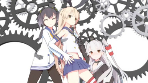 【MMD艦これ】 虎視眈々 【島風&天津風&時津風】
