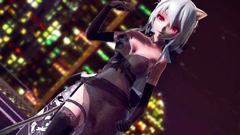 【MMD】旗袍银貓弱音「Valenti」