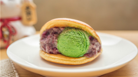红豆沙抹茶冰淇淋铜锣烧丨绵羊料理