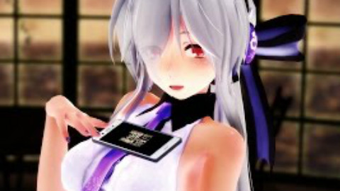 【MMD】绚丽彩虹天使装三人「被害妄想携帯女子(笑)」