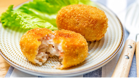 蟹肉奶油可乐饼的做法丨绵羊料理