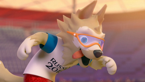 2018俄罗斯世界杯吉祥物小狼扎比瓦卡宣传片