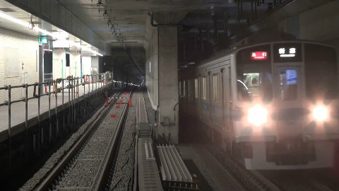 【Youtube】小田急電鉄 小田原線四线铁路化 東北沢站观察 2017.3