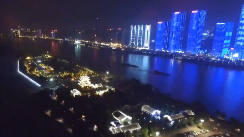 所谓“天下第一州”,到底有多美?航拍橘子洲