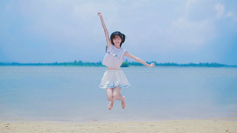 【若雪】水色summer days~让我们一起来清凉一夏吧!沙滩公园裸足系列