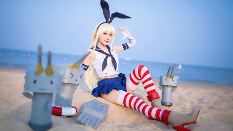 【@小萌】岛风COS~卖萌舞MUNI~啾~!