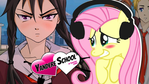 Fluttershy plays Yandere School