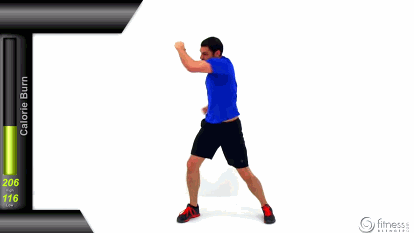 【健身】37分钟融化脂肪有氧搏击+腹肌训练课【FitnessBlender】