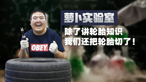 《萝卜实验室》除了讲轮胎知识我们还把轮胎切了!