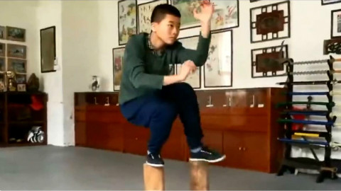 看到孩子们苦练自然门武术,感觉很欣慰,武术后继有人