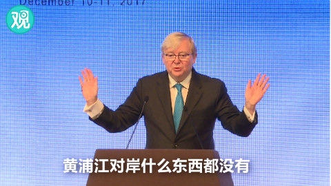 陆克文感叹上海浦东梦幻般的变化