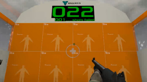 【csgo】创意工坊练枪图:fast aim/reflex map 甩枪命中率95.65%