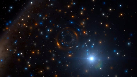 黑洞推动星系团周围恒星的运行