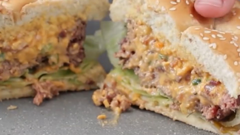 Cheddar Bacon Ranch Burger Bowls 培根汉堡