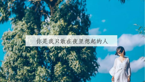 【听语】你是我只敢在夜里想起的人