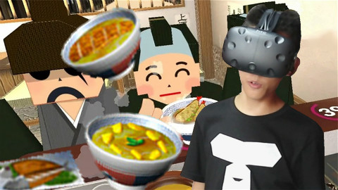 VR版日式盖浇饭模拟器!武士刀赶走了客人!鲤鱼Ace