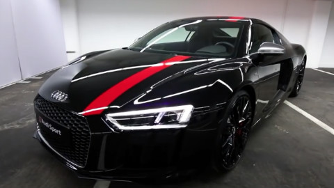 2018 奥迪R8 V10 RWS 1of999 外观 内饰全面展示 结尾启动