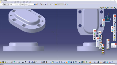 【CATIA】齿轮泵端盖(课堂测试题3-30-30)