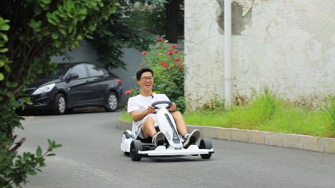 九号平衡车卡丁车最全体验,缺点只有一个:太爽了会上瘾