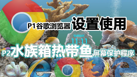 【怎样使用谷歌浏览器+水族箱屏幕保护程序】008