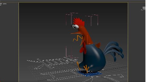 【3DMAX精品基础教程】-3DMAX游戏建模之-惊讶的鸡哥-从模型-uv-贴图-(上)